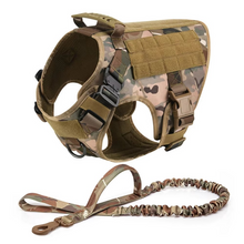 Load image into Gallery viewer, Tactical Dog Harness and Leash Set for Medium and Large Dogs
