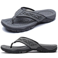 Load image into Gallery viewer, Mens Athletic Flip Flops with Contoured Footbed and Rubber Grip Sole
