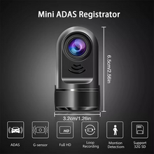 Load image into Gallery viewer, 1080P HD 360° Rotating Mini ADAS Dash Camera with 32GB Card, Night Vision, Motion Detection, and 24H Parking Mode
