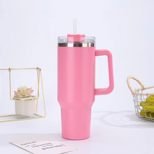 Load image into Gallery viewer, Stainless Steel Insulated Tumbler with Straw and Handle – 40 oz Large Capacity Thermal Cup
