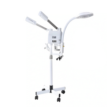 Load image into Gallery viewer, Professional 3 in 1 Facial Steamer with Hot Cold Nano Ionic Mist and LED Magnifying Lamp for Spa and Home Use
