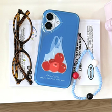 Load image into Gallery viewer, Fruit Charm Phone Case with Detachable Bracelet Pendant
