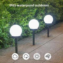 Load image into Gallery viewer, Solar LED Round Ball Light for Outdoor Garden and Yard Decoration
