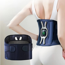 Load image into Gallery viewer, Graphene Heating Lumbar Belt with Vibration Massage and Adjustable Dual Support
