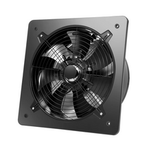 Load image into Gallery viewer, 16" 750W Industrial Axial Exhaust Fan with Square Frame and Low Noise Design
