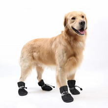 Load image into Gallery viewer, 4-Pack Non-Slip Winter Puppy Booties for Outdoor Protection
