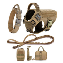 Load image into Gallery viewer, Tactical Dog Harness and Leash Set for Medium and Large Dogs
