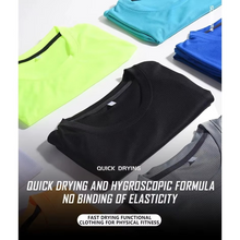 Load image into Gallery viewer, Mens Breathable Dry Fit Sports Training Top with Seven Sleeve Length
