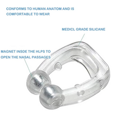 Load image into Gallery viewer, Magnetic Anti Snore Device Nose Clip for Better Breathing and Restful Sleep with Case
