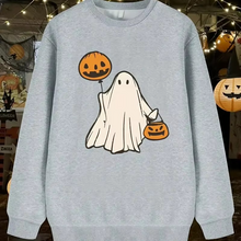 Load image into Gallery viewer, Men’s 3D Halloween Print Round Neck Hoodie
