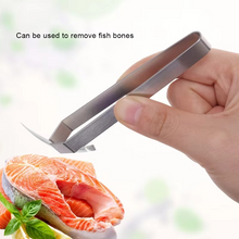 Load image into Gallery viewer, Stainless Steel Fish Bone and Feather Remover Tweezers
