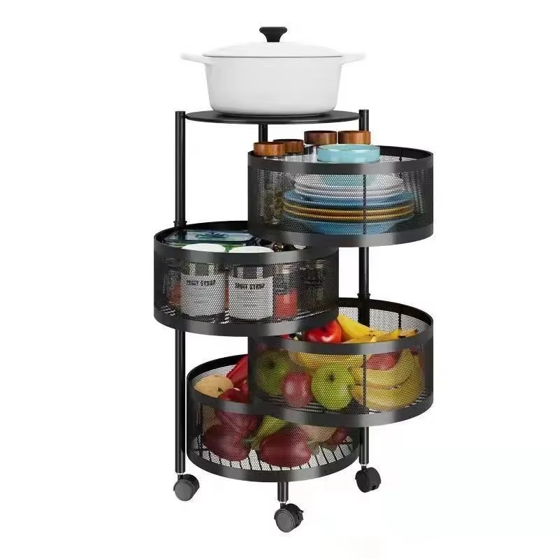 360° Rotating Multi-Layer Kitchen Round Storage Rack – Zoolase