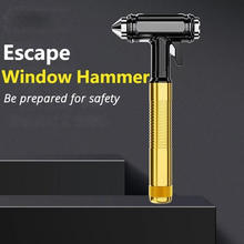 Load image into Gallery viewer, All-Metal Car Safety Window Hammer - Emergency Glass Breaker &amp; Seat Belt Cutter
