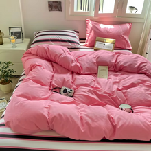 Load image into Gallery viewer, Striped Bedding Set in Korean Style Duvet and Flat Sheet Collection
