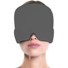 Load image into Gallery viewer, Therapeutic Gel Cooling Cap Hot &amp; Cold Head Wrap with Eye Mask
