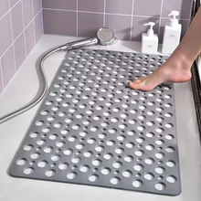 Load image into Gallery viewer, Square Non-Slip Shower Mat with Suction Cups and Quick-Drain Round Hole Design
