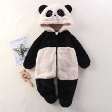 Load image into Gallery viewer, Cozy Cartoon Animal Baby Romper for Chilly Seasons
