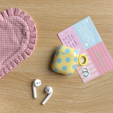 Load image into Gallery viewer, Glossy Polka Dot Earphone Case with Ring Cover for AirPods
