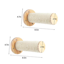 Load image into Gallery viewer, Wall-Mounted Cat Stairway and Scratching Post
