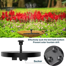 Load image into Gallery viewer, Solar Powered Water Fountain Pump for Bird Baths, Ponds, and Garden Decoration
