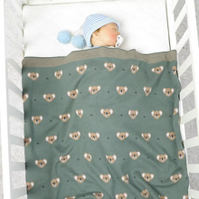 Load image into Gallery viewer, Super Soft Knit Baby Blanket with Cute Koala Design
