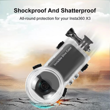 Load image into Gallery viewer, Invisible Waterproof Dive Case for Insta360 X3 - 164 ft Underwater Housing Shell
