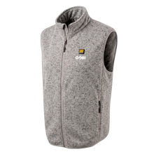 Load image into Gallery viewer, Mens Heated Knit Vest with Four Heating Zones and Rechargeable Battery for Cold Weather

