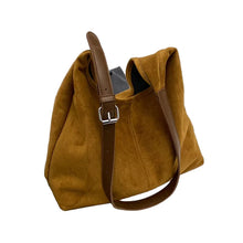 Load image into Gallery viewer, Elegant Suede Handbag with Adjustable Shoulder Strap and Large Capacity
