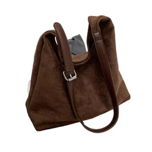 Load image into Gallery viewer, Elegant Suede Handbag with Adjustable Shoulder Strap and Large Capacity
