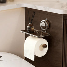 Load image into Gallery viewer, Drill Resistant Stainless Steel Toilet Paper Holder with Suction Mount
