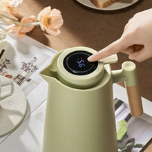 Load image into Gallery viewer, Thermal Jug with Wooden Handle and Temperature Display
