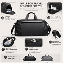 Load image into Gallery viewer, Gym Duffel Bag with Ventilated Shoe Compartment and Wet Dry Divider
