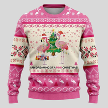 Load image into Gallery viewer, Polar Bear Crew Neck Sweater with Festive Pattern and Relaxed Fit
