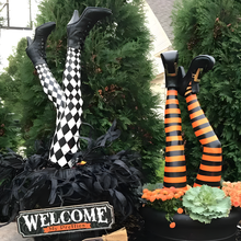 Load image into Gallery viewer, Witch Leg Stakes, Set Of Two Yard Halloween Decoration
