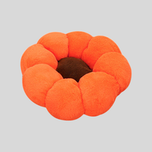 Load image into Gallery viewer, Plush Flower Pet Bed with Raised Petal Rim and Polyester Fill
