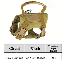 Load image into Gallery viewer, Adjustable Tactical Pet Harness with Control Handle for Cats and Large Dogs
