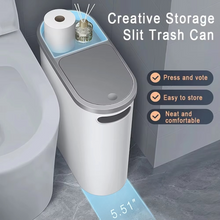 Load image into Gallery viewer, Streamlined Space-Saving Trash Can with Easy Press-Top Lid
