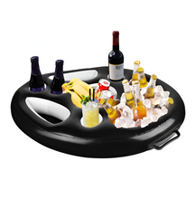 Load image into Gallery viewer, Floating Drink Holder For Pool With Cup Slots And Snack Tray
