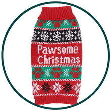 Load image into Gallery viewer, Pet Sweater with Snowman Pattern and Acrylic Knit, Five Sizes for Dogs and Cats
