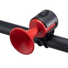 Load image into Gallery viewer, 120 Decibel Electric Bike Horn with Strap Mount and Water Resistant Casing for Cycling
