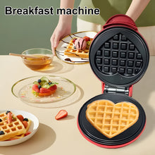 Load image into Gallery viewer, Mini Waffle and Cookie Maker, Compact Non-Stick 350W Travel Cooker

