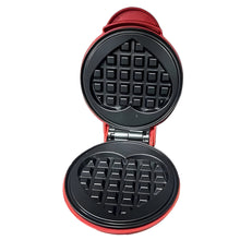 Load image into Gallery viewer, Mini Waffle and Cookie Maker, Compact Non-Stick 350W Travel Cooker
