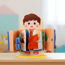 Load image into Gallery viewer, Montessori Multi‑Level Activity Board for Interactive Learning and Skill Growth
