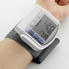 Load image into Gallery viewer, Digital Wrist Blood Pressure Monitor, Automatic Pulse Cuff
