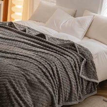 Load image into Gallery viewer, Weighted Blanket Textured Plush Bed Throw, Reversible Fleece Design
