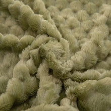 Load image into Gallery viewer, Weighted Blanket Textured Plush Bed Throw, Reversible Fleece Design

