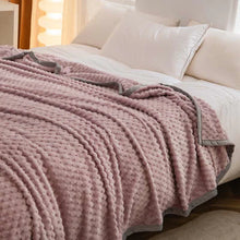 Load image into Gallery viewer, Weighted Blanket Textured Plush Bed Throw, Reversible Fleece Design
