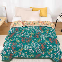 Load image into Gallery viewer, Wildflower Whisper Blanket Soft Organic Cotton Throw

