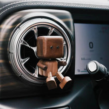 Load image into Gallery viewer, Wobbling Mini Figurine Car Ornament, Black Walnut Wood
