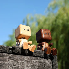 Load image into Gallery viewer, Wobbling Mini Figurine Car Ornament, Black Walnut Wood
